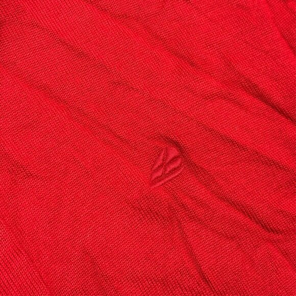 Green Coast Yachting Merino Wool Sweater 1/4 Zip Knit Made in Italy Red XL - Picture 4 of 9